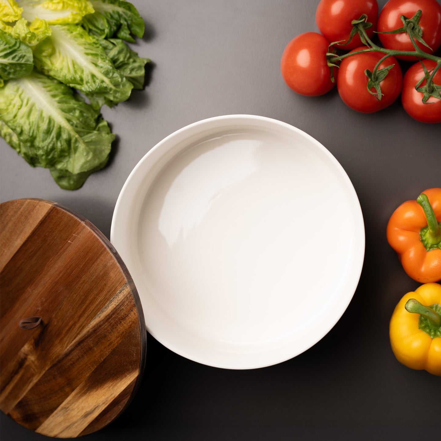 Tortilla Wärmer mit Holzdeckel 23,5 cm Keramik | Tortillada