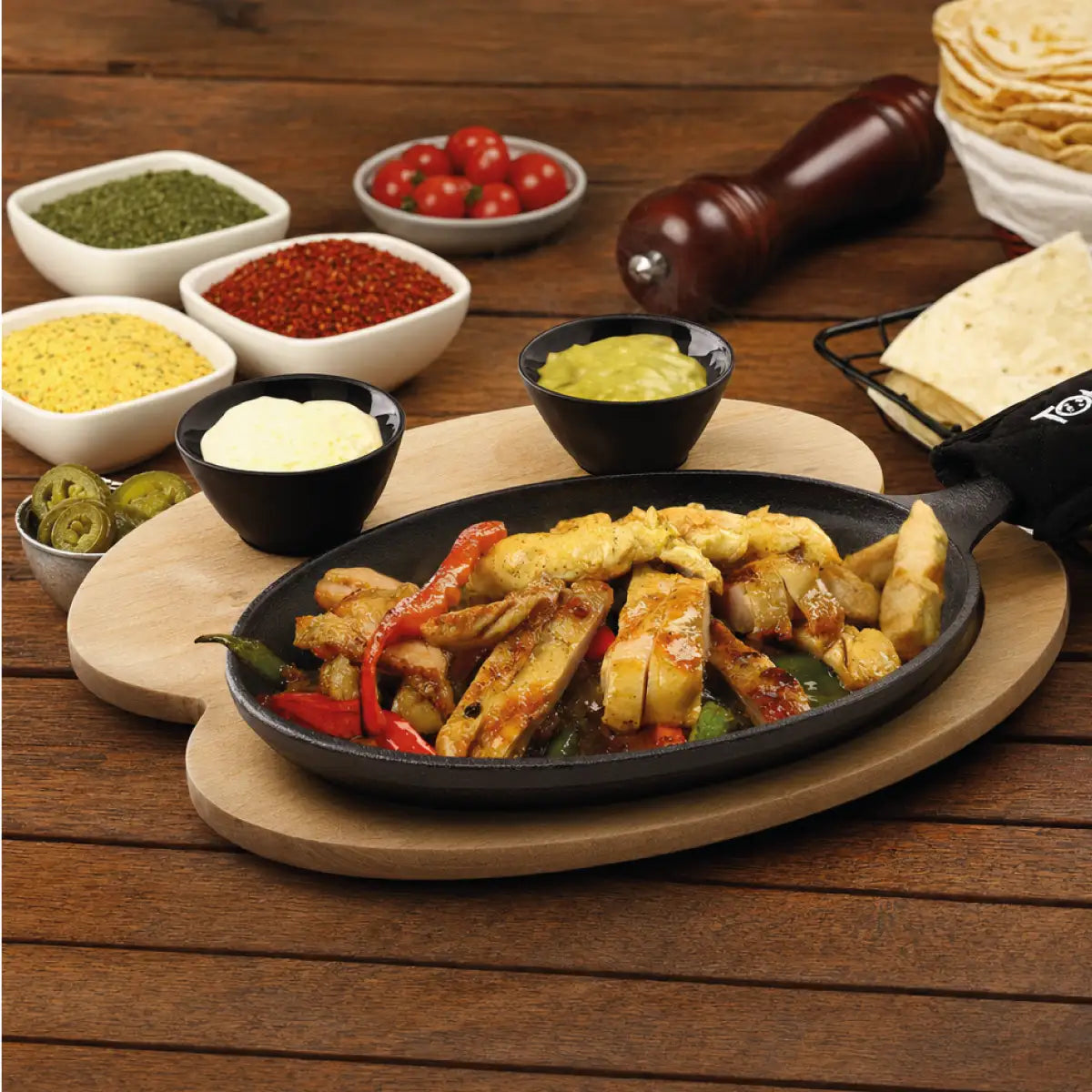 Fajita Pfannen Set