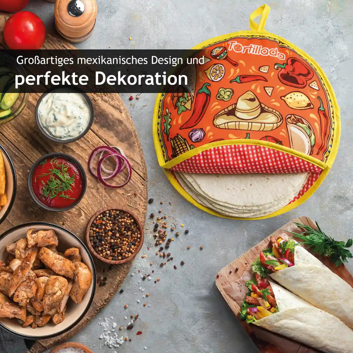 Tortilla Wärmer aus Stoff