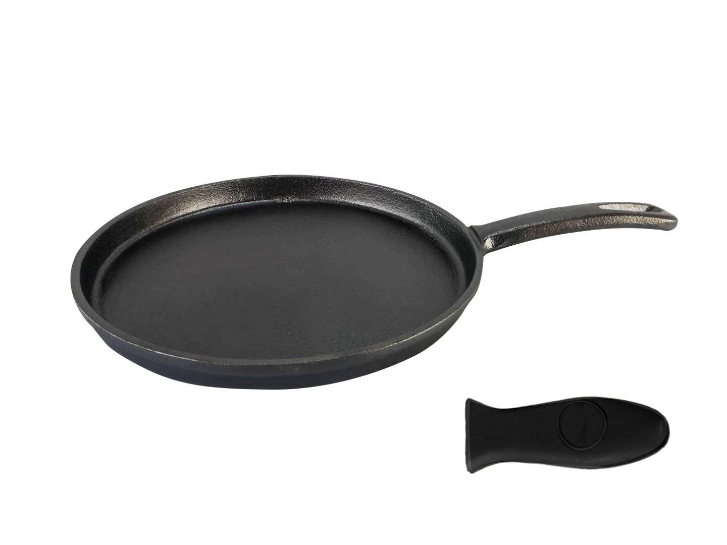 26cm Tortillapfanne aus Gusseisen inkl. Silikon Griff und Rezeptbuch